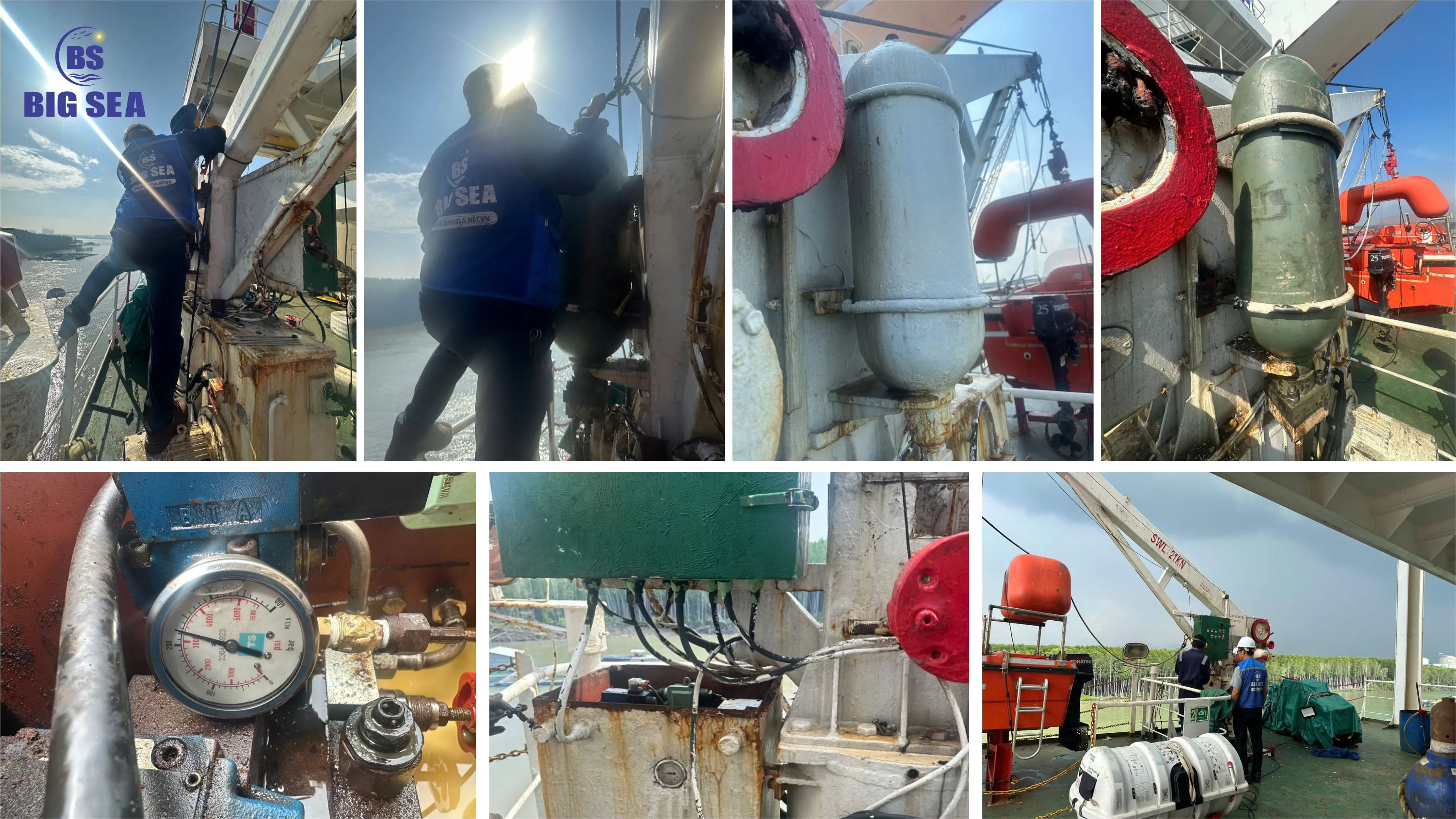 THAY THẾ BÌNH TÍCH ÁP CHO CẨU XUỒNG CẤP CỨU